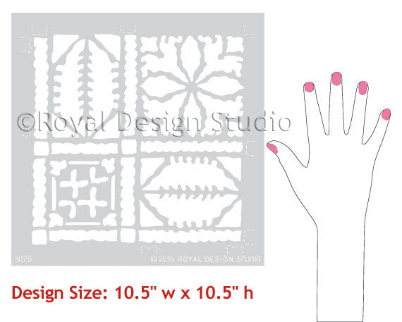 Fez Blanket Moroccan Stencil