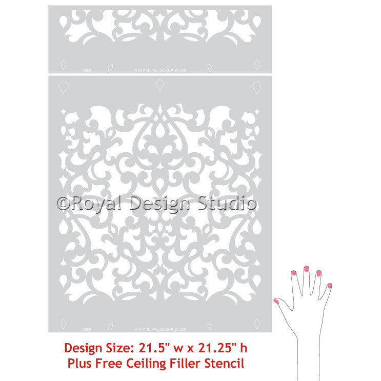 Donatella Damask Stencil