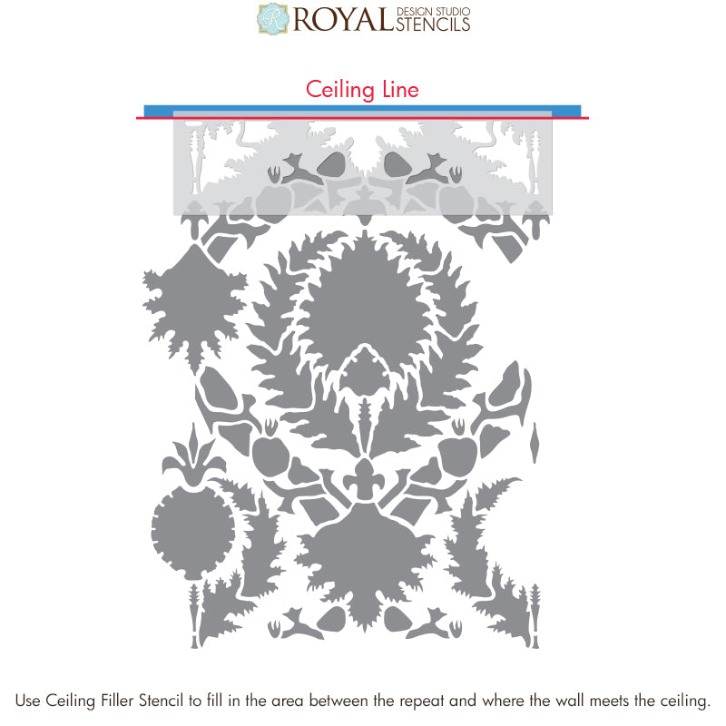Silk Road Suzani Wall Stencil