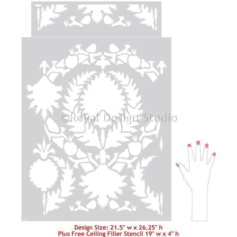 Silk Road Suzani Wall Stencil