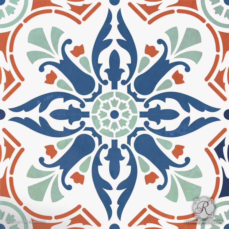 Majorca Tile Stencil