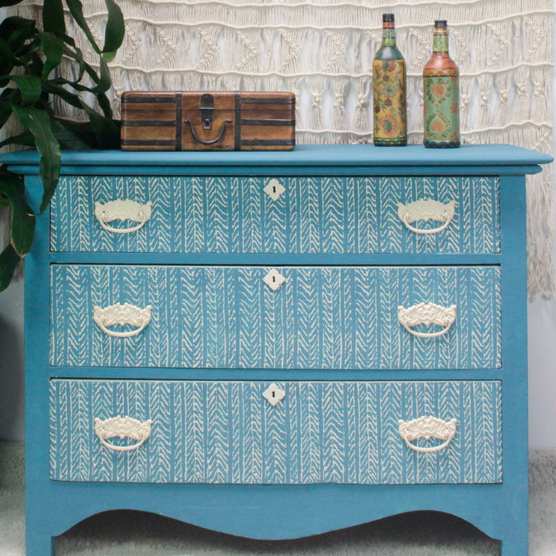 Funky Fibers Furniture Stencil