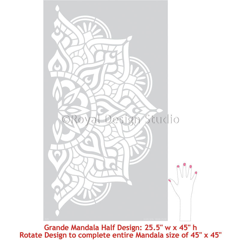 Prajna Mandala Stencil