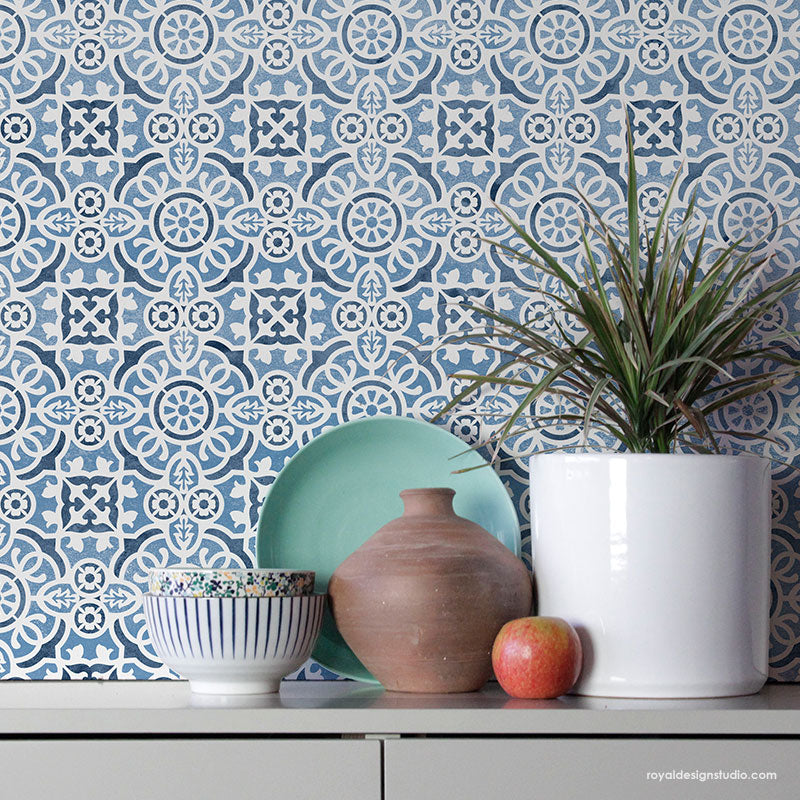 Isabella Tile Stencil