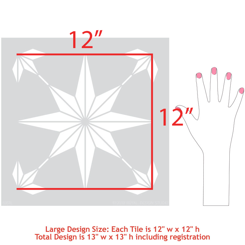 You're a Star Tile Stencil