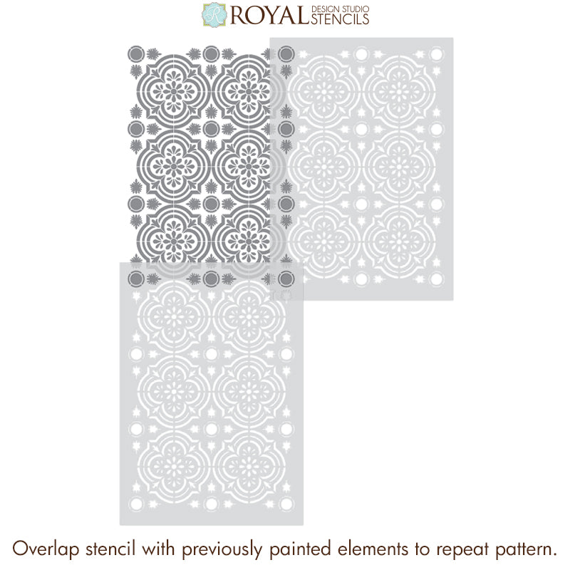 Havana Tile Allover Stencil