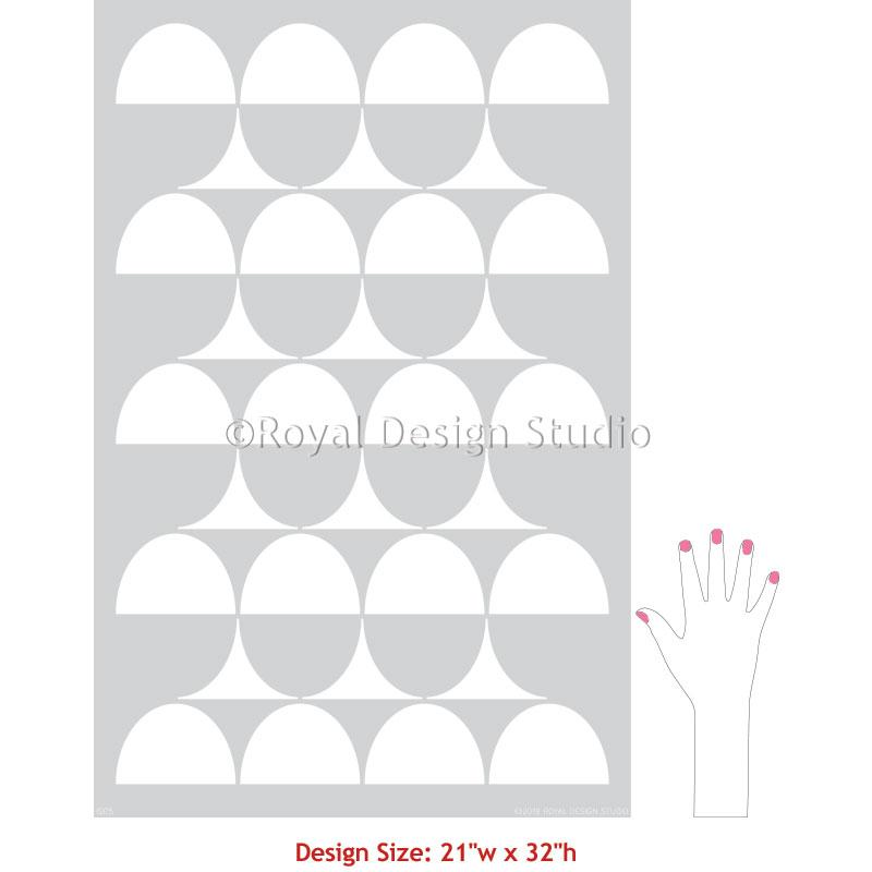 Intuition Modern Wall Stencil