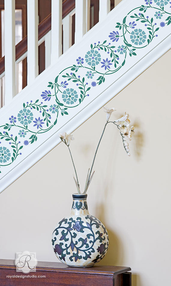 Gota Embroidery Indian Border Stencil