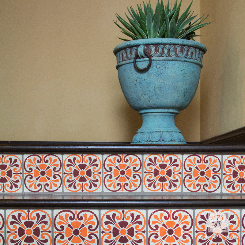 Tuscan Tile Stencil