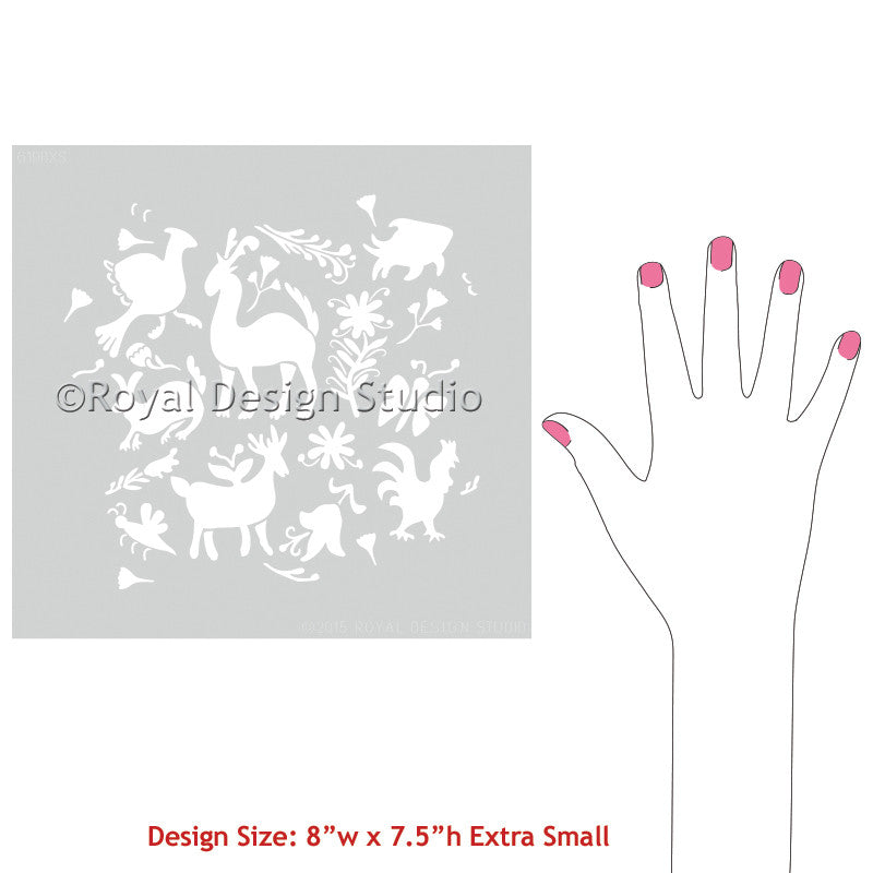 Otomi Folk Art Craft Stencil