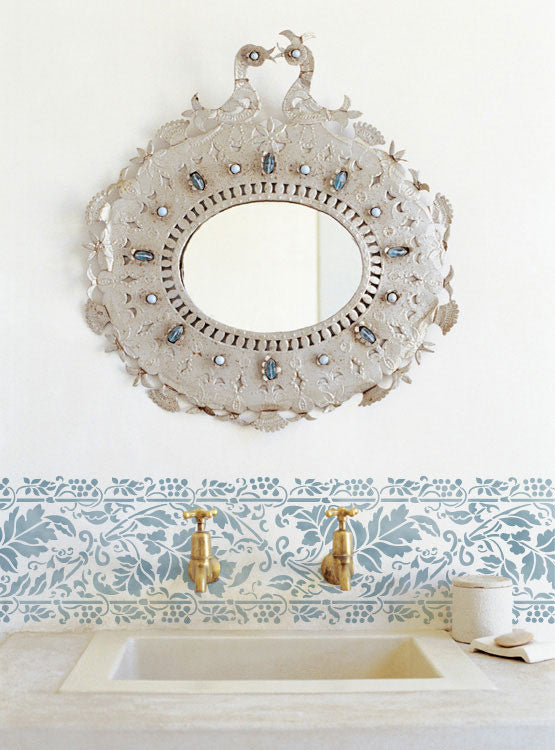 Brocade Border Stencil
