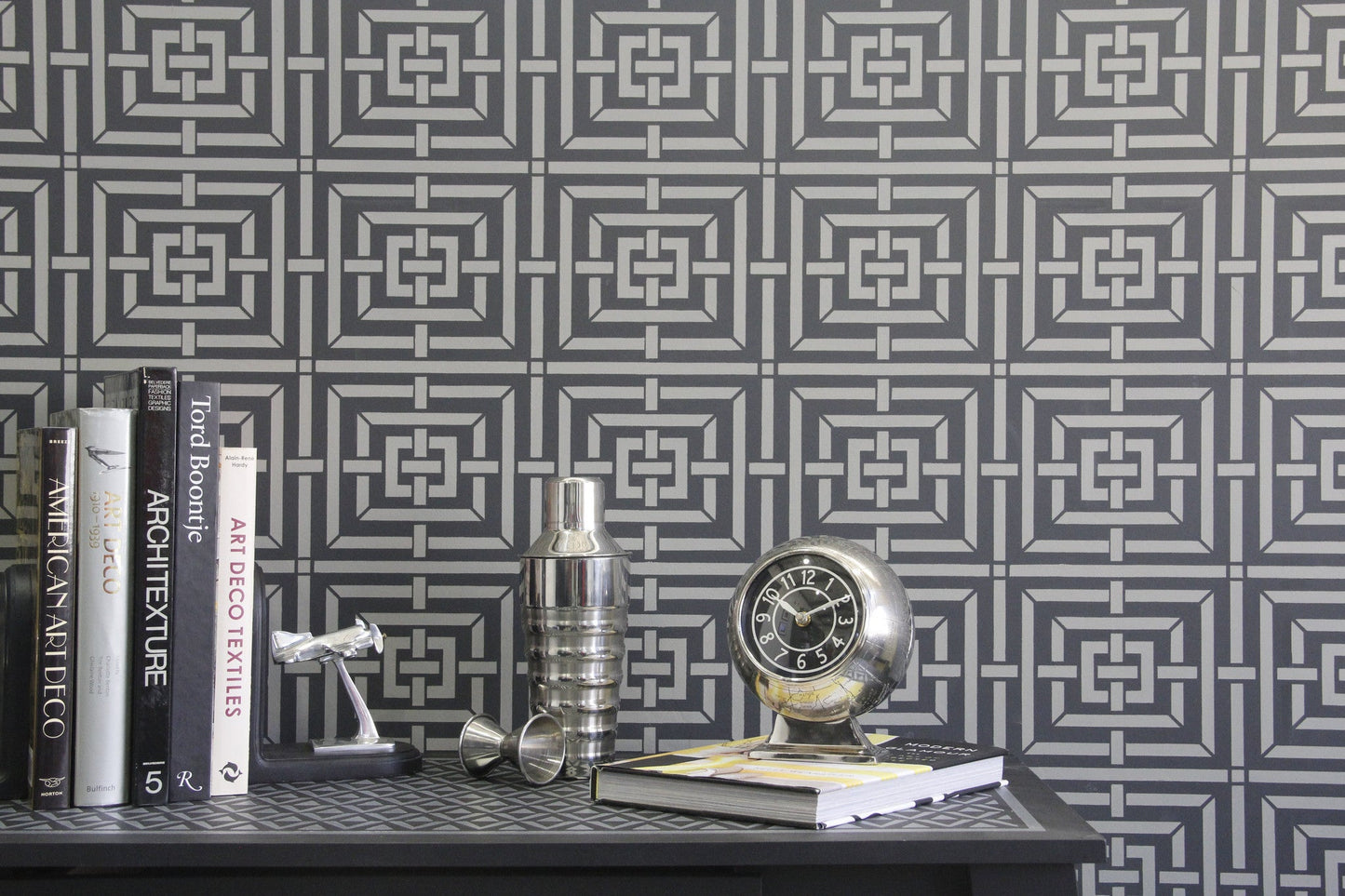Mykonos Trellis Wall Stencil