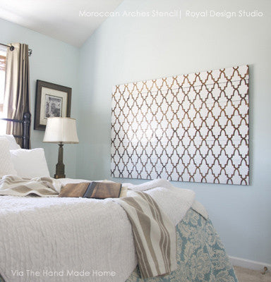 Moroccan Arches Furniture Stencil