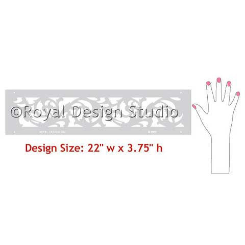 Palermo Scroll Border Stencil
