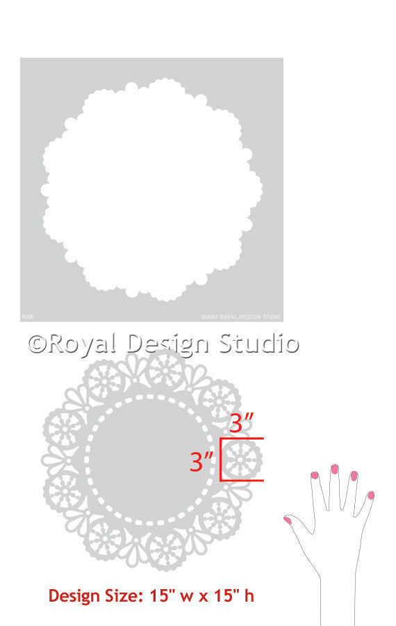 Margaret Lace Doily Stencil