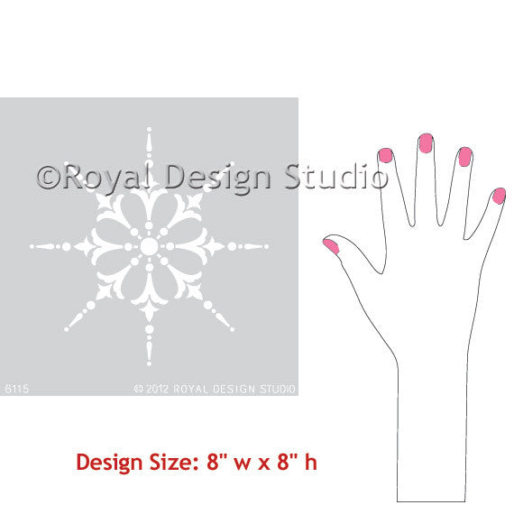 Stargazer Medallion Wall Art Stencil