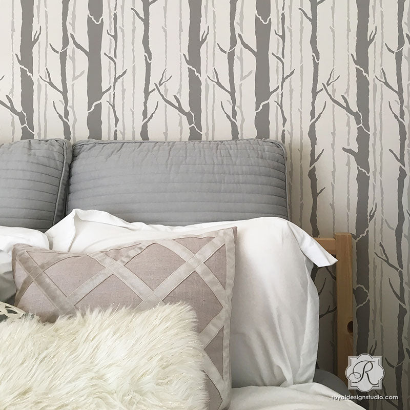 Timber Tree Bonnie Christine Wall Stencil