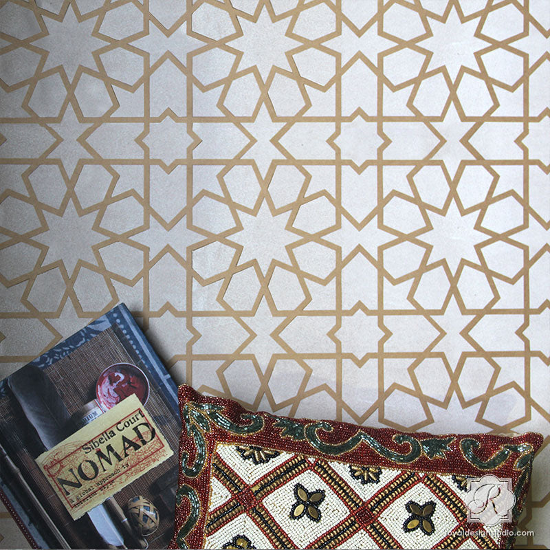Rabat Allover Wall Stencil