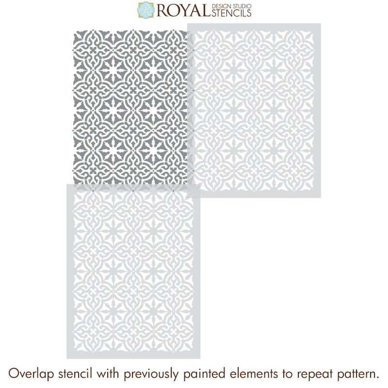 Toledo Tile Allover Stencil