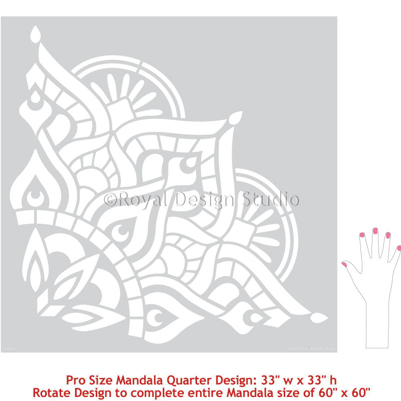 Prajna Mandala Stencil