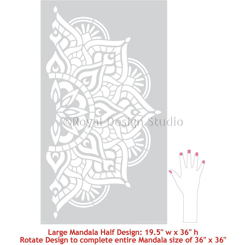Prajna Mandala Stencil