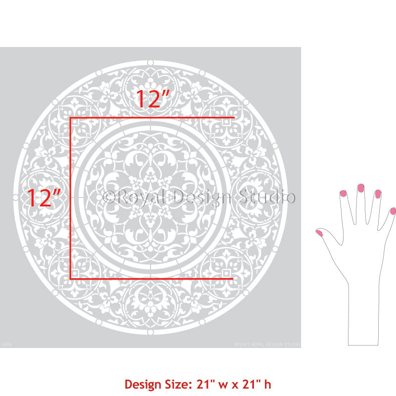Mandala Medallion Stencil