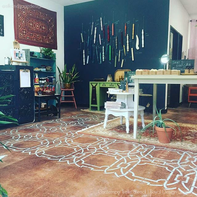 Contempo Trellis Wall Stencil