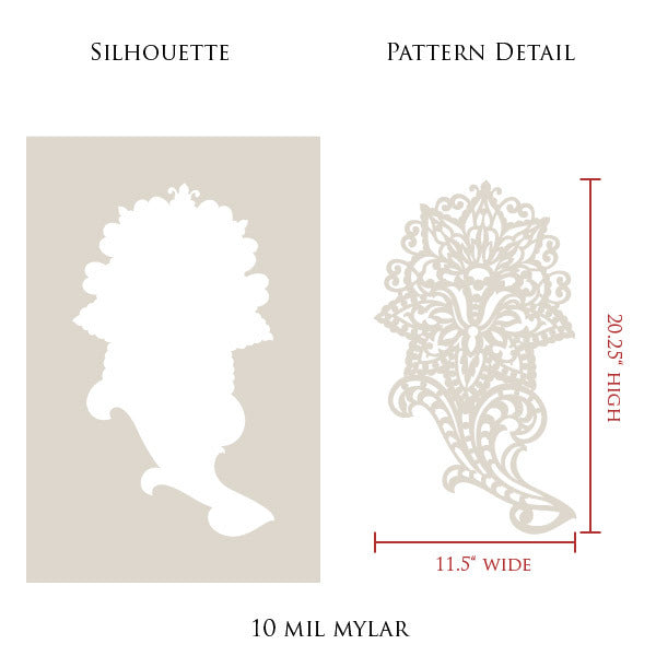 Paisley Impression Wall Stencil Set