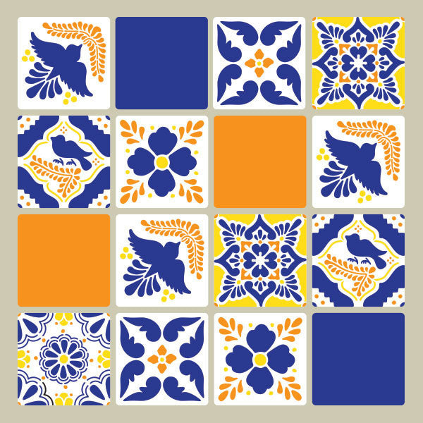 Talavera Tiles Wall & Furniture Stencils