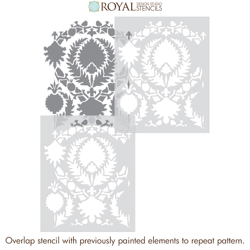 Silk Road Suzani Wall Stencil