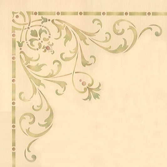 Hampton Corner Ceiling Stencil