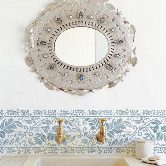 Brocade Border Stencil