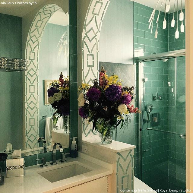 Contempo Trellis Wall Stencil