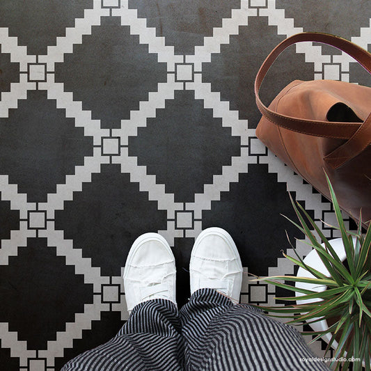 Onward Allover Tile Stencil