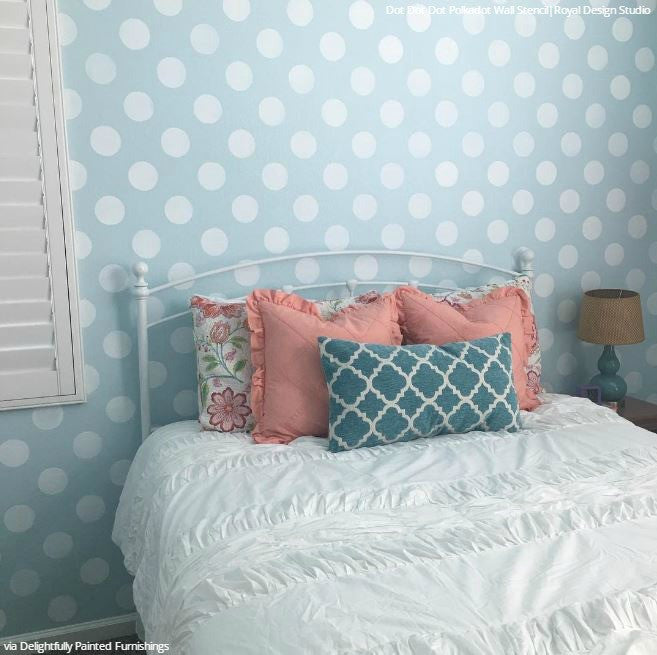 Polka Party Wall Stencil