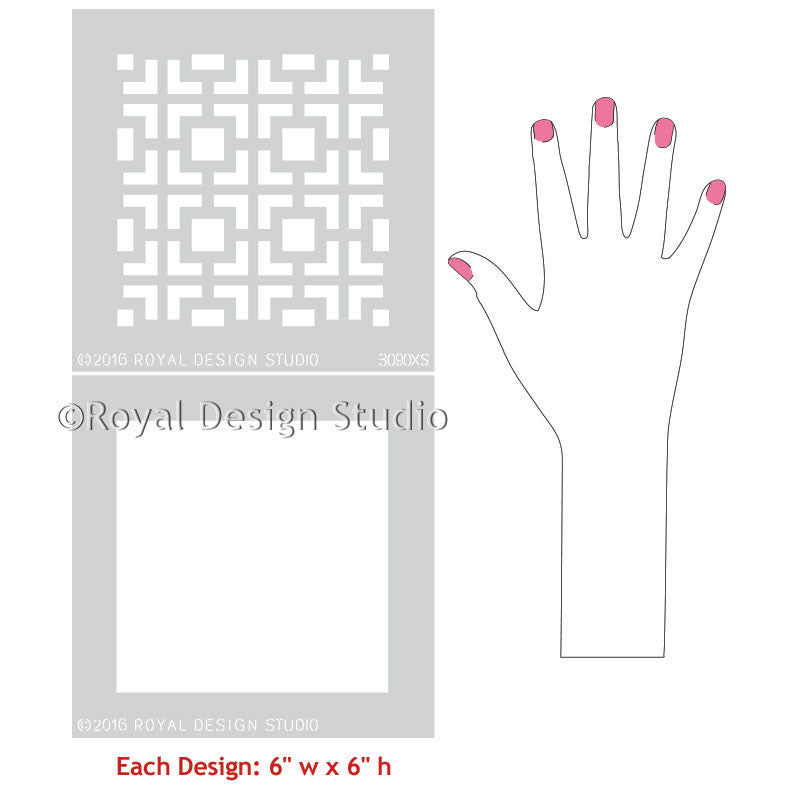 Hollywood Squares Craft Stencil