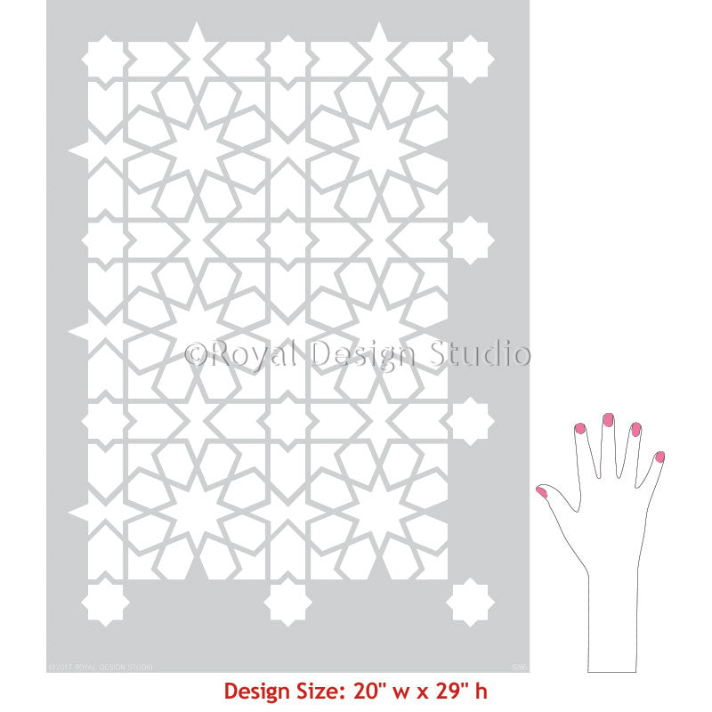 Rabat Allover Wall Stencil