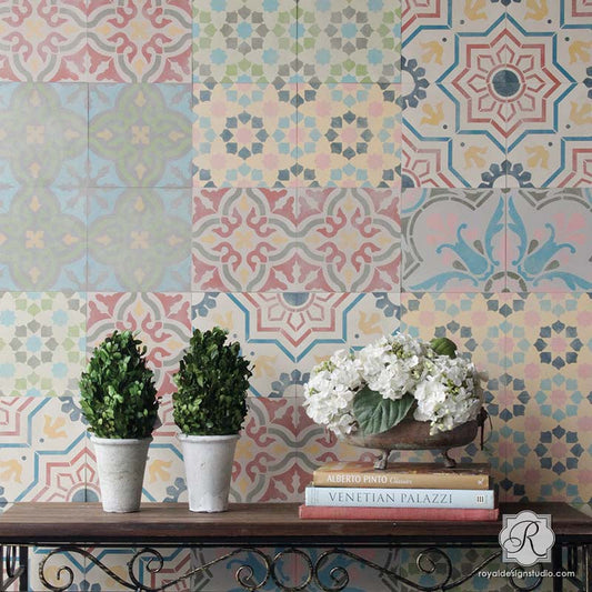 Spanish Tile Stencil Set